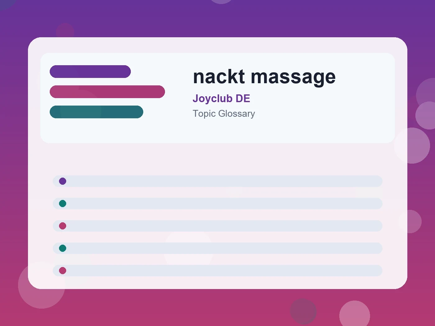 Joyclub DE nackt massage guide visual