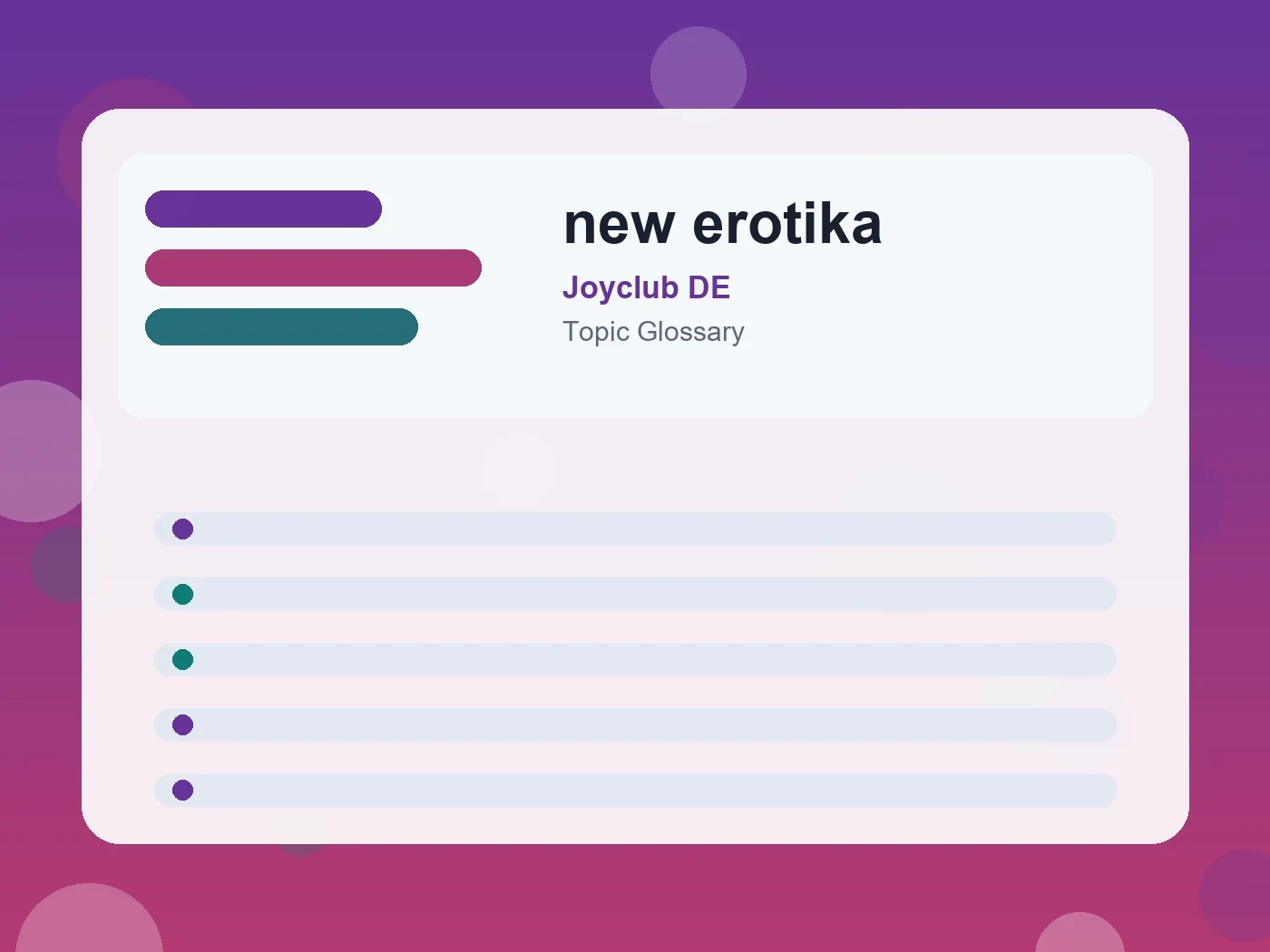 Joyclub DE new erotika guide visual