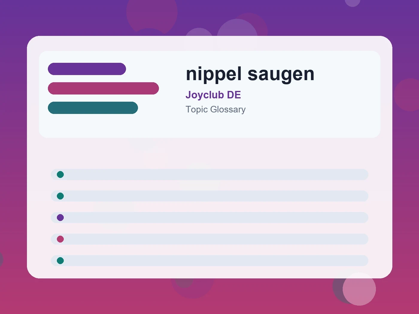 Joyclub DE nippel saugen guide visual