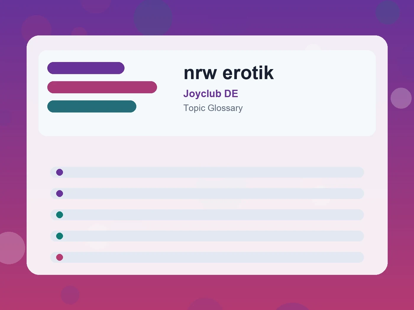 Joyclub DE nrw erotik guide visual