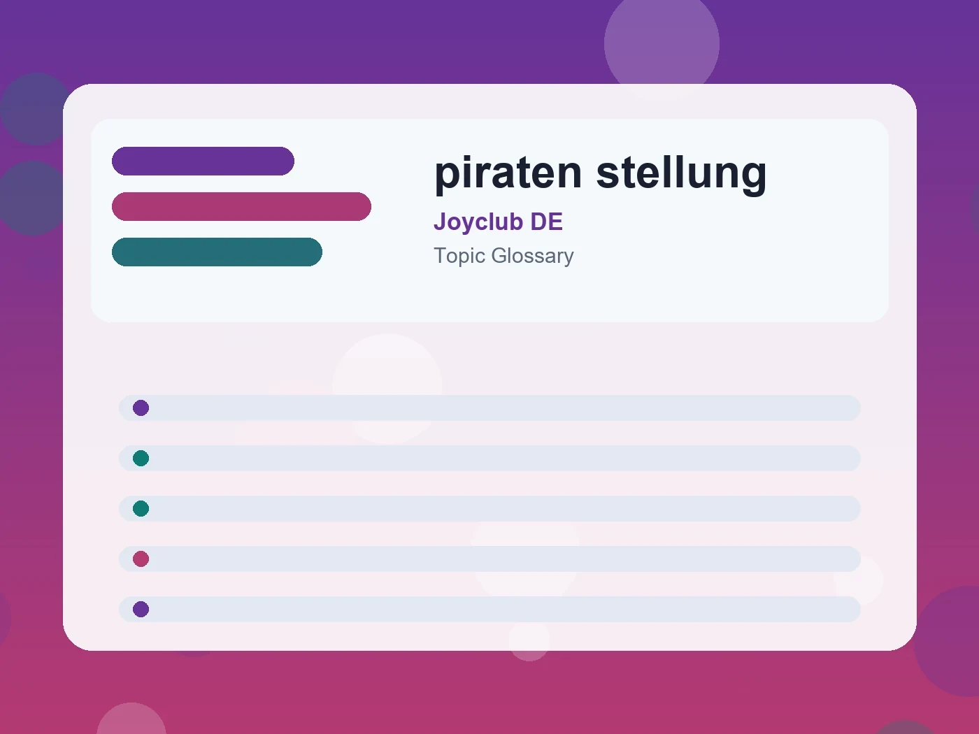Joyclub DE piraten stellung guide visual