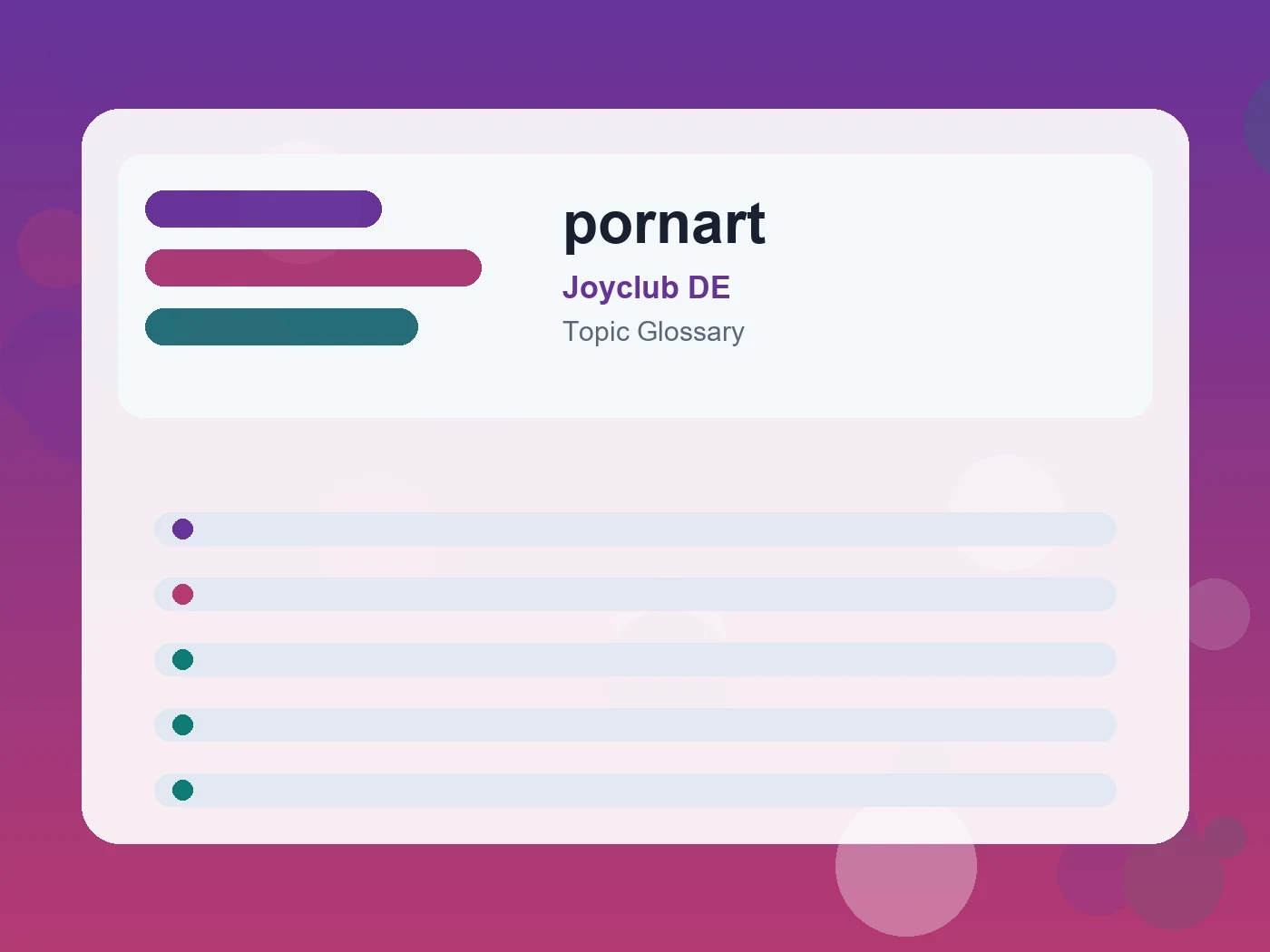 Joyclub DE pornart guide visual