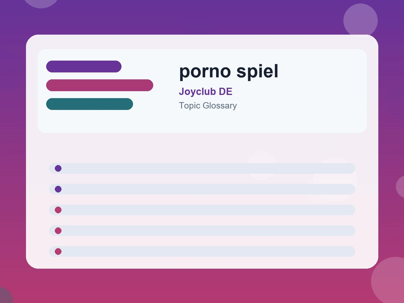 Joyclub DE porno spiel guide visual