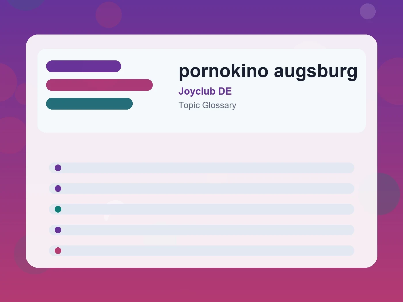 Joyclub DE pornokino augsburg guide visual