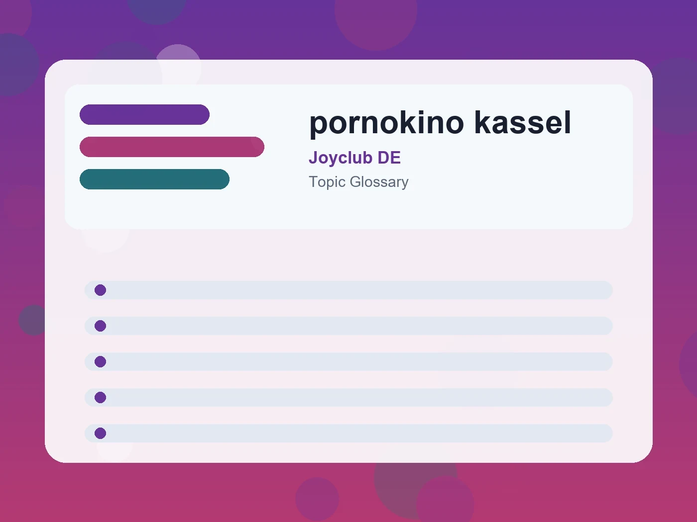 Joyclub DE pornokino kassel guide visual