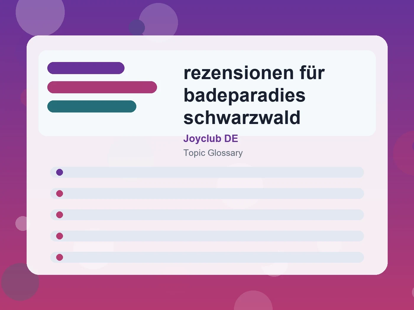 Joyclub DE rezensionen für badeparadies schwarzwald guide visual