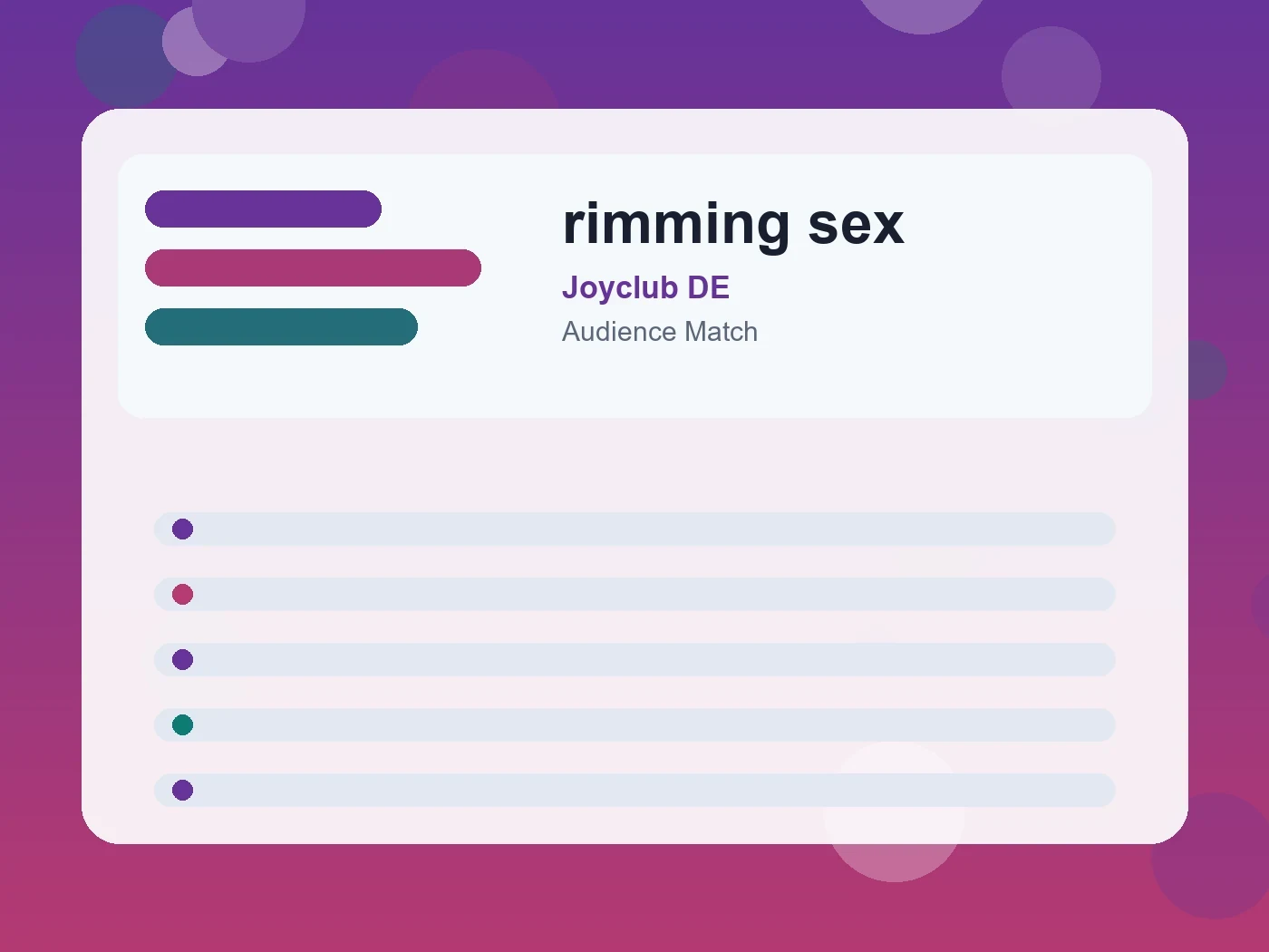 Joyclub DE rimming sex guide visual