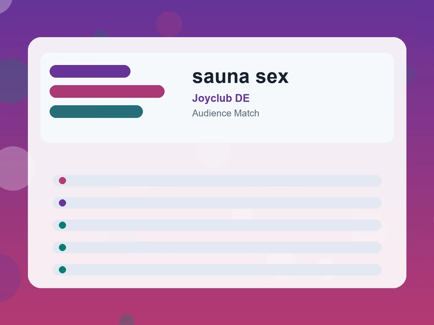 Joyclub DE sauna sex guide visual