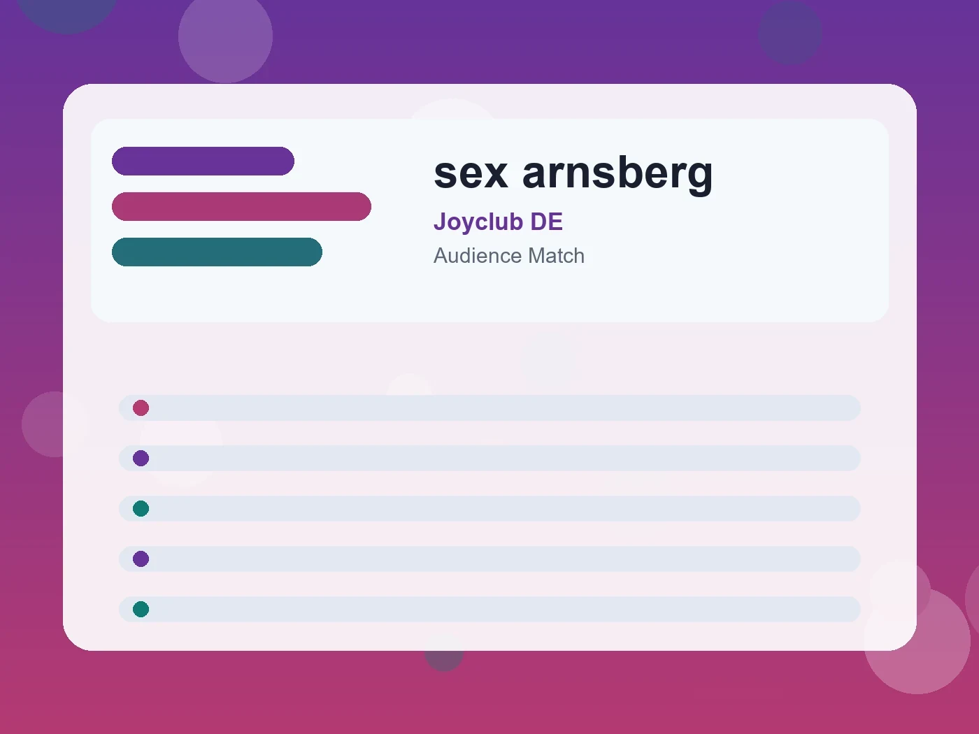 Joyclub DE sex arnsberg guide visual