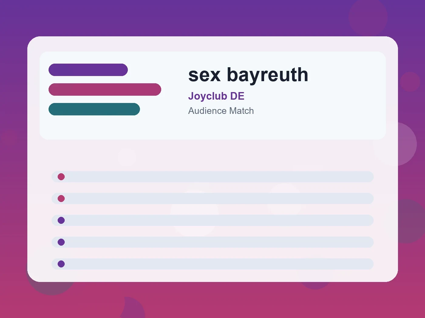 Joyclub DE sex bayreuth guide visual