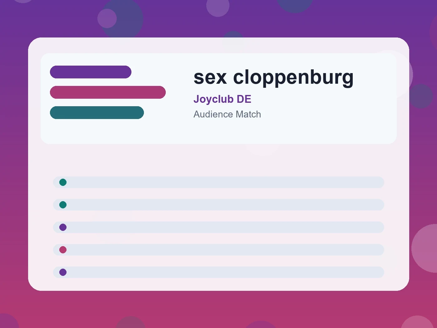 Joyclub DE sex cloppenburg guide visual