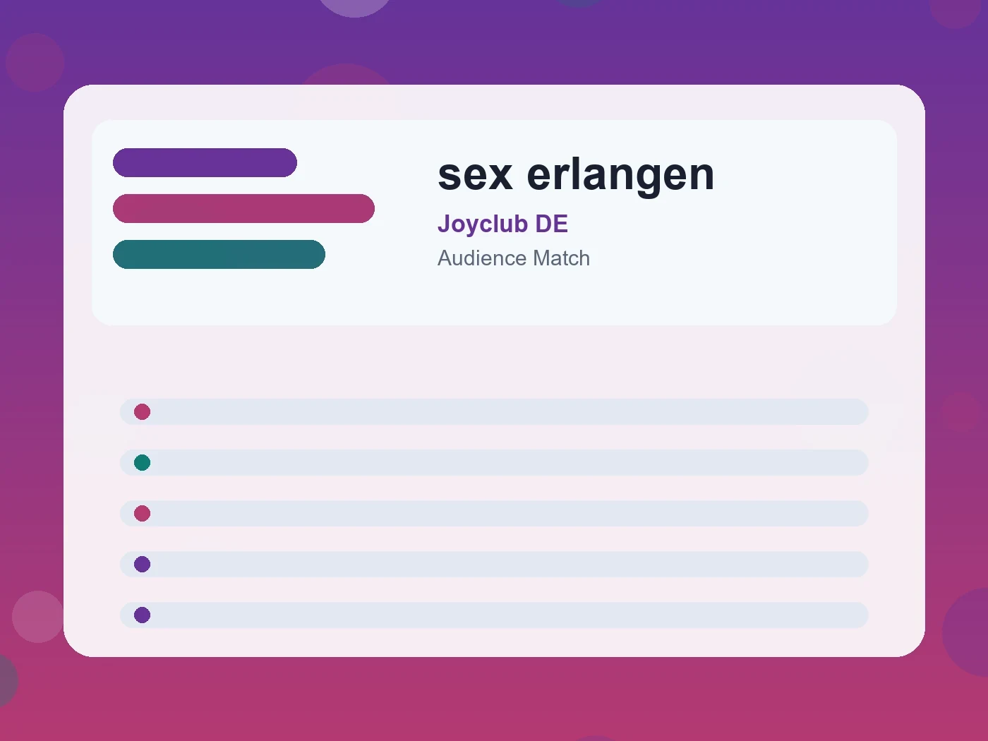 Joyclub DE sex erlangen guide visual