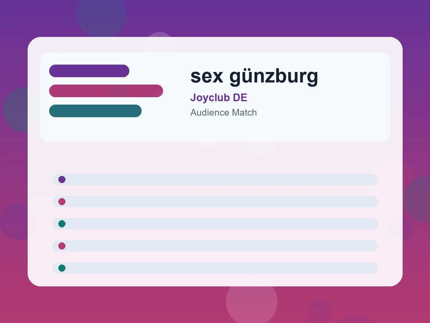 Joyclub DE sex günzburg guide visual