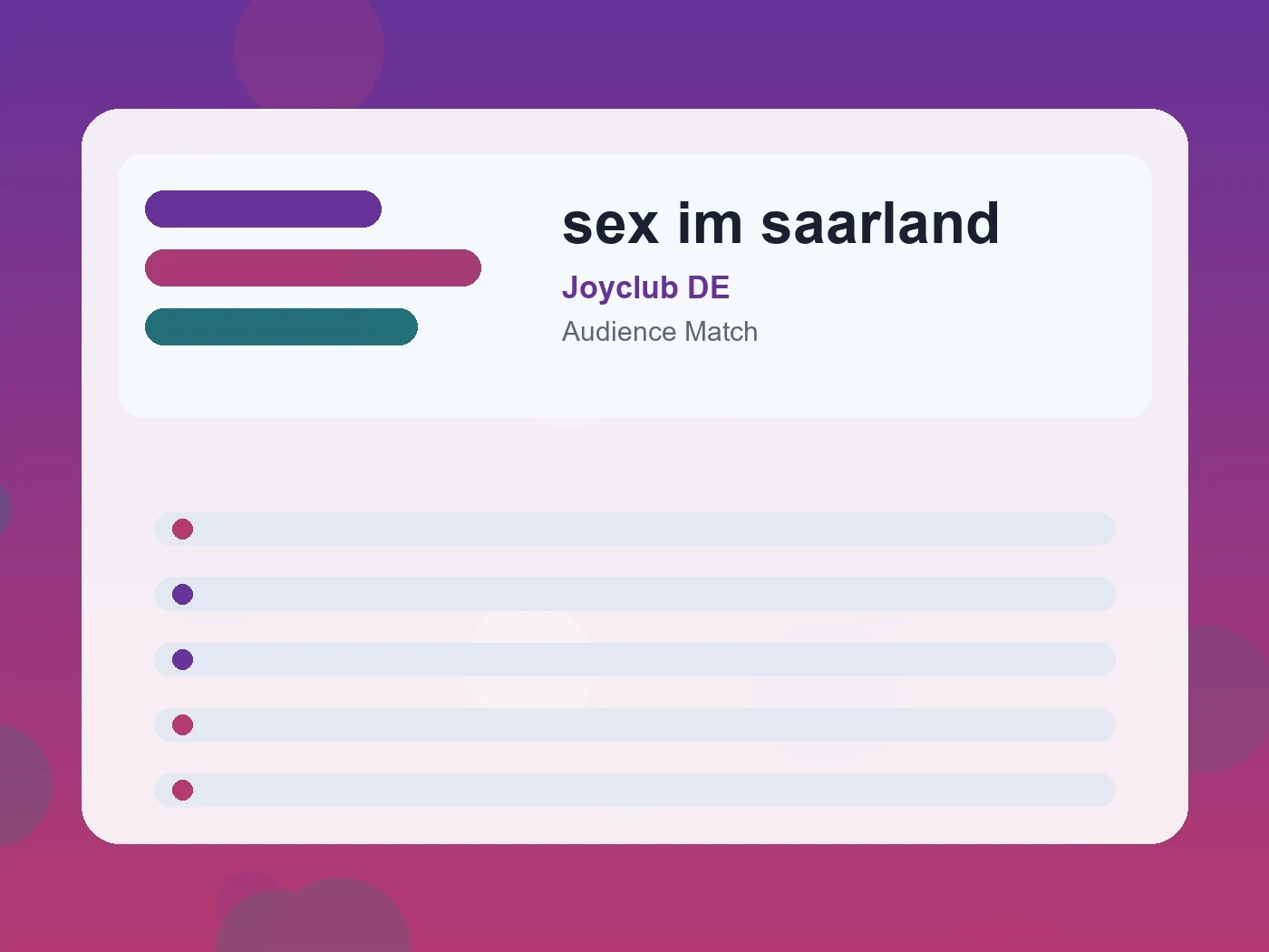 Joyclub DE sex im saarland guide visual