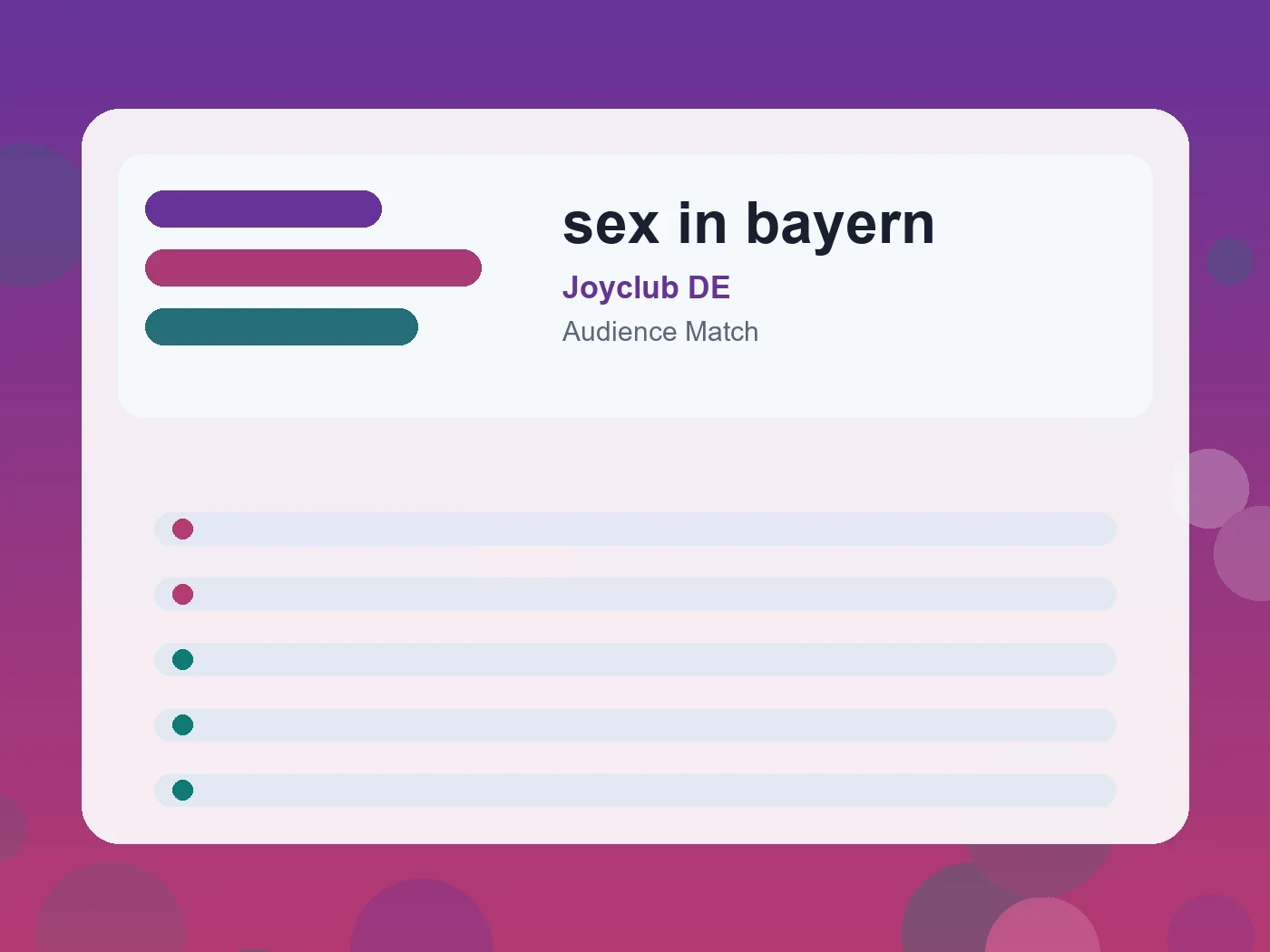 Joyclub DE sex in bayern guide visual