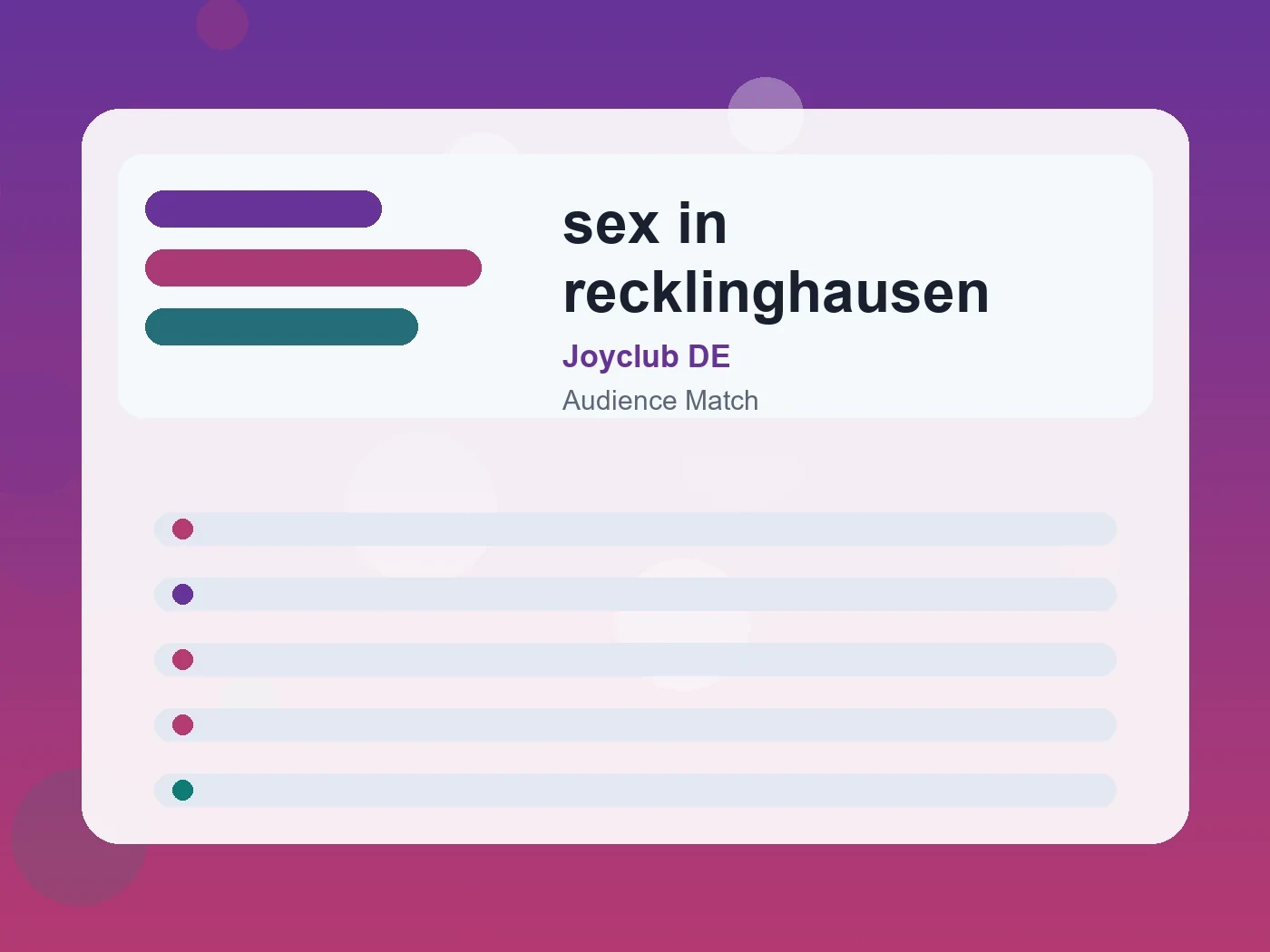 Joyclub DE sex in recklinghausen guide visual
