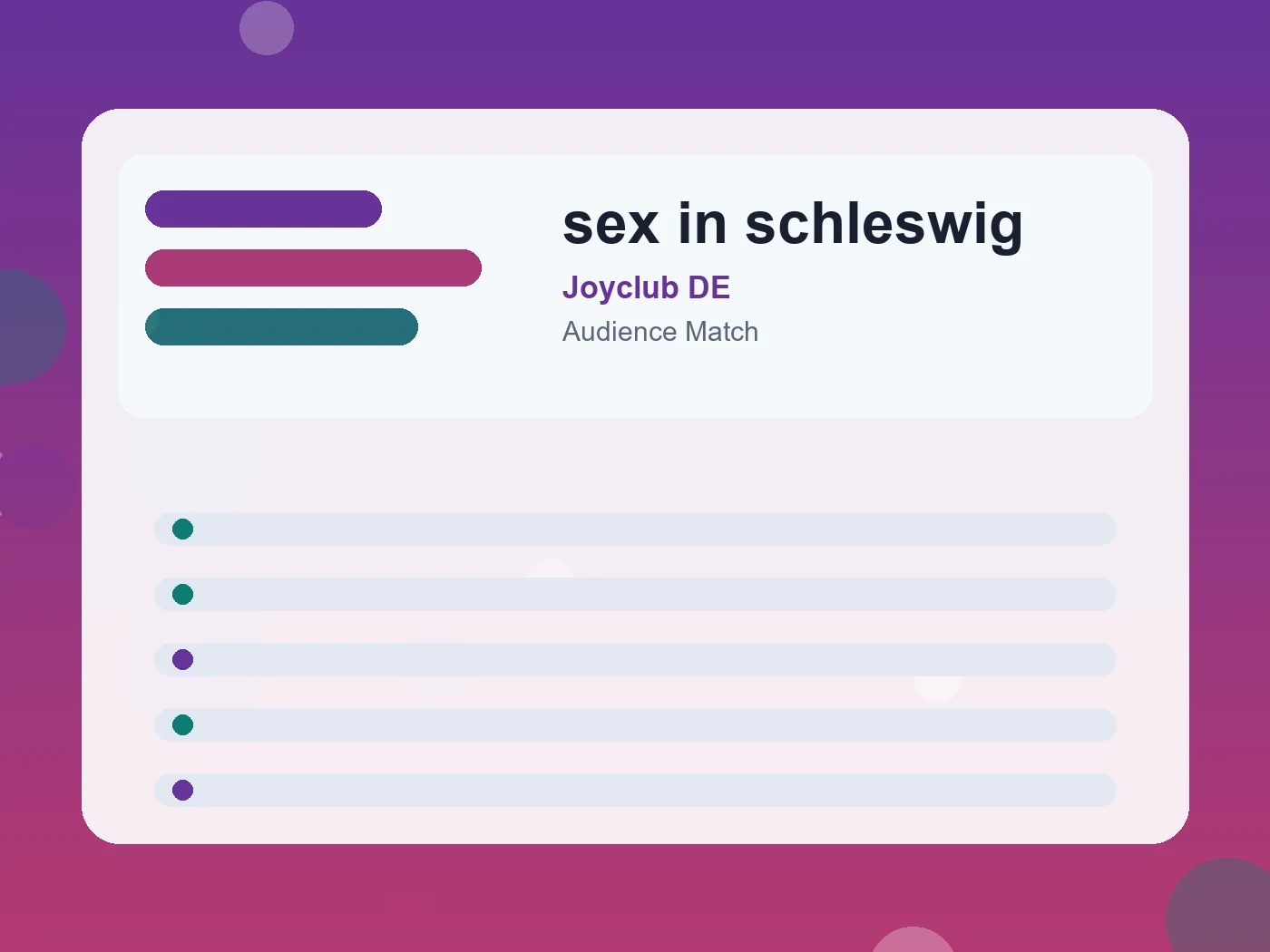 Joyclub DE sex in schleswig guide visual