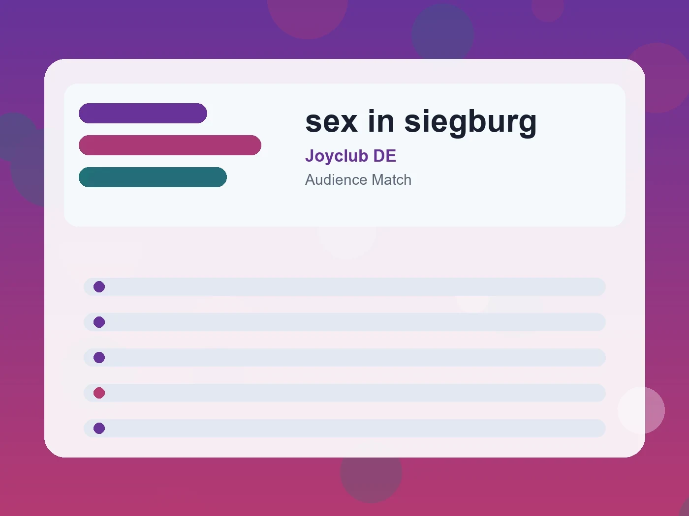 Joyclub DE sex in siegburg guide visual