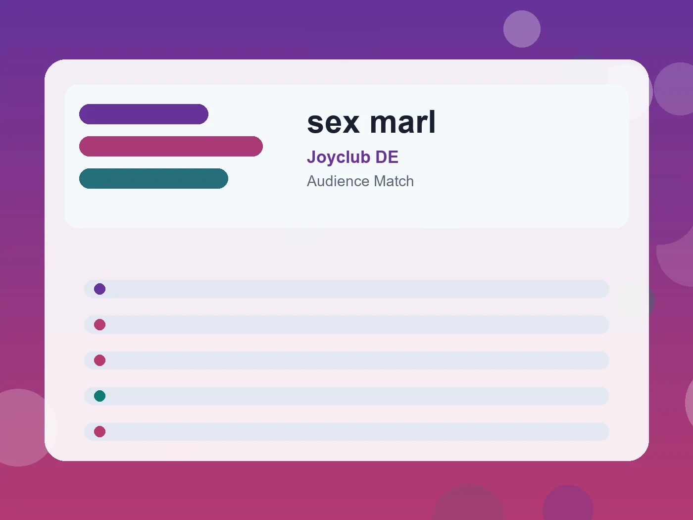 Joyclub DE sex marl guide visual