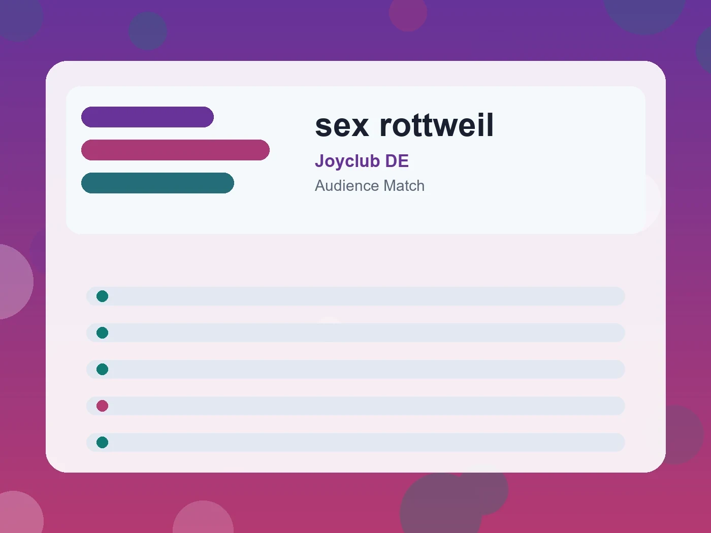 Joyclub DE sex rottweil guide visual