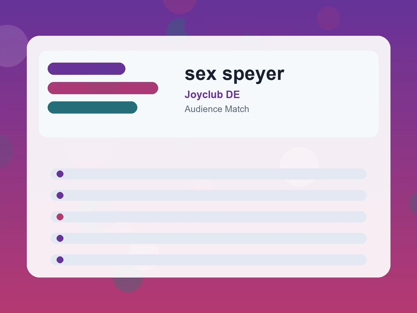 Joyclub DE sex speyer guide visual