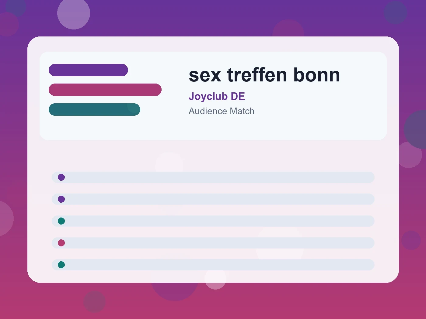 Joyclub DE sex treffen bonn guide visual