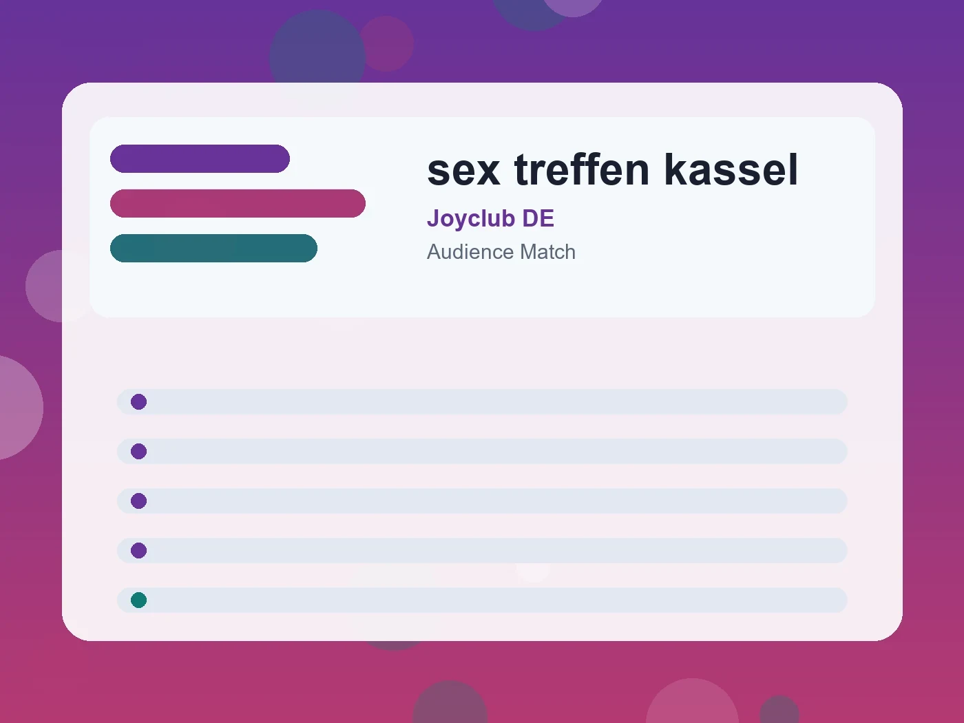 Joyclub DE sex treffen kassel guide visual