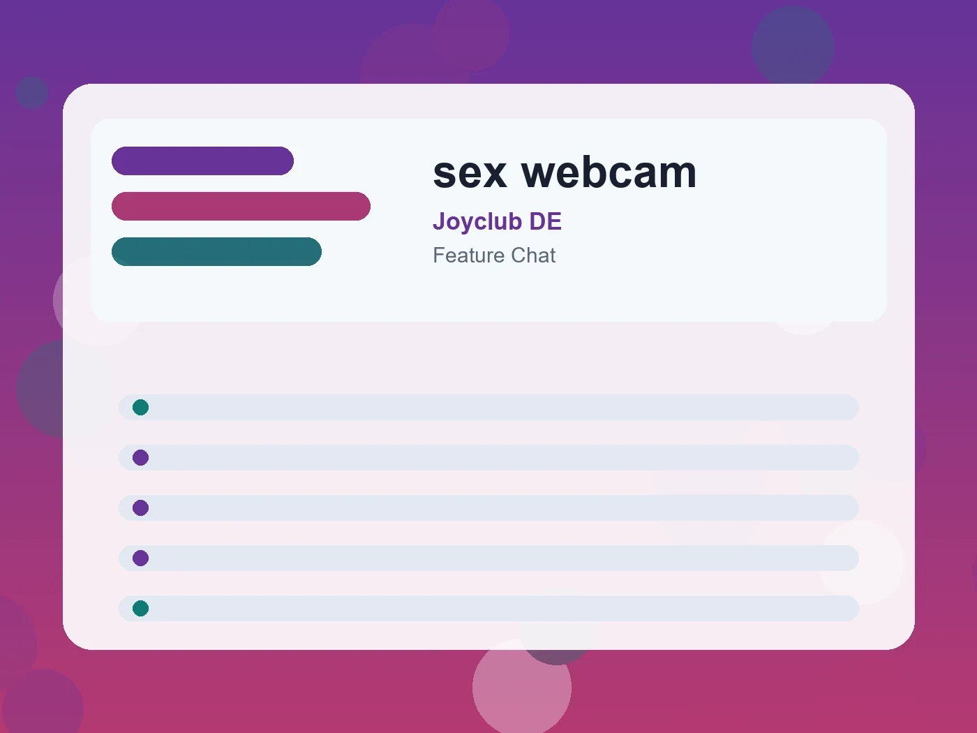 Joyclub DE sex webcam guide visual