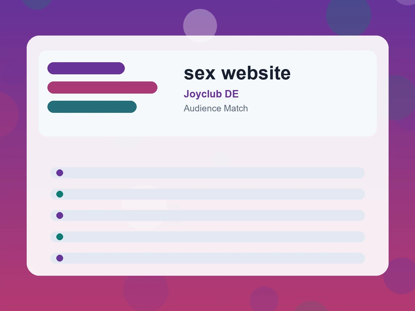 Joyclub DE sex website guide visual