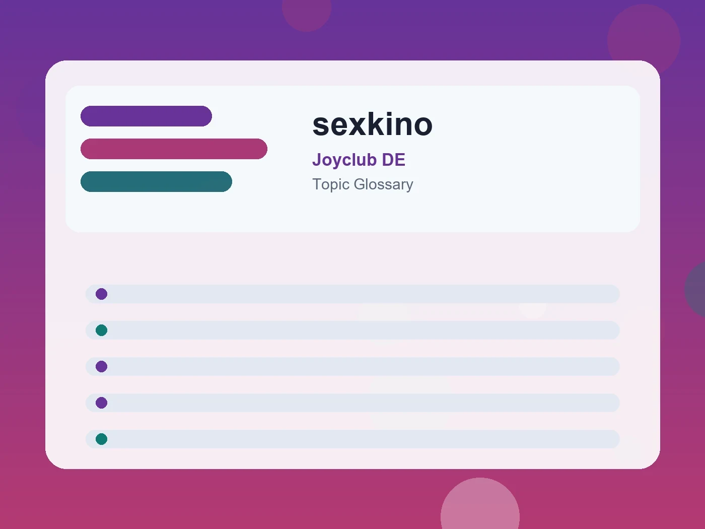 Joyclub DE sexkino guide visual