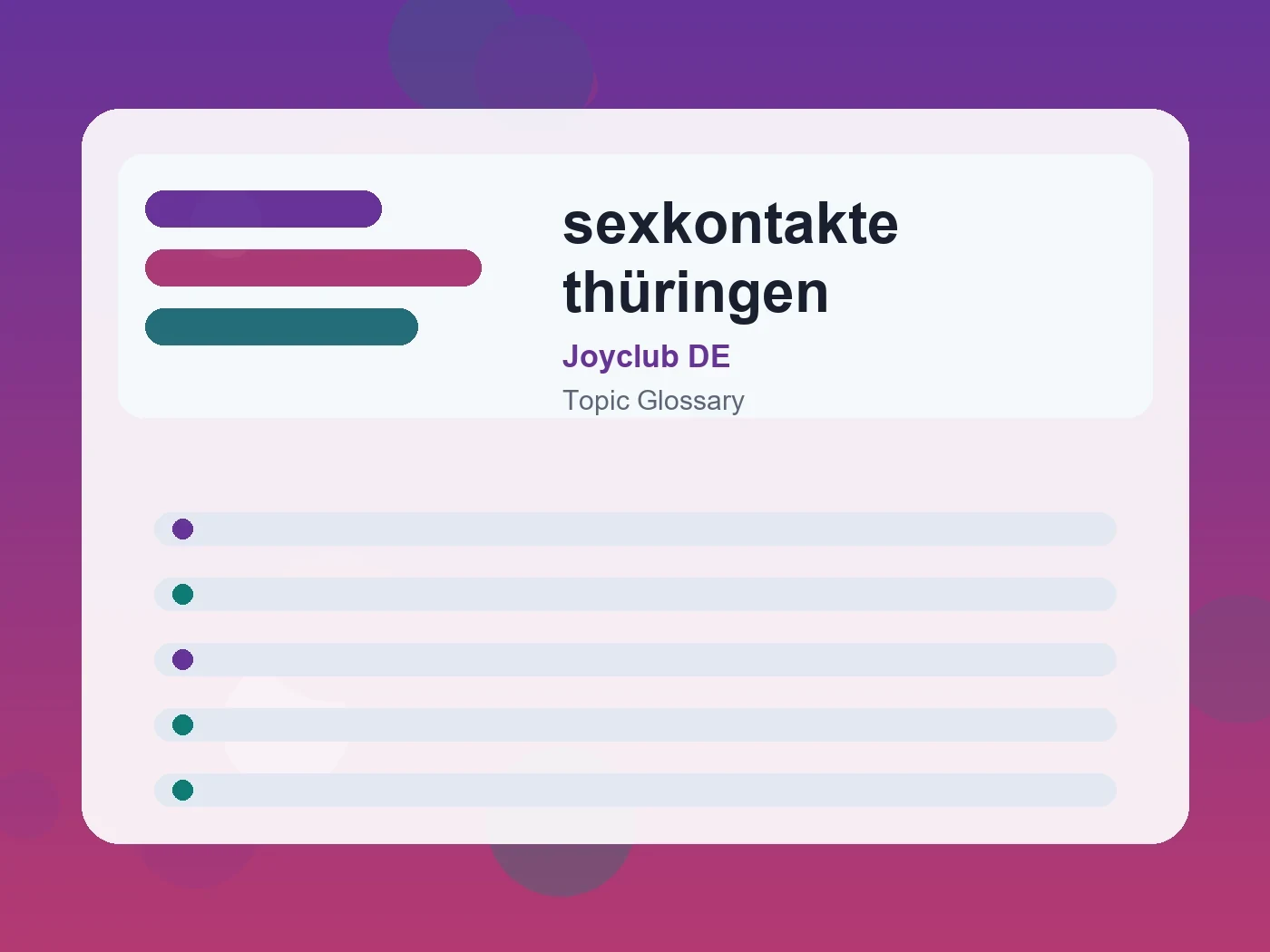 Joyclub DE sexkontakte thüringen guide visual