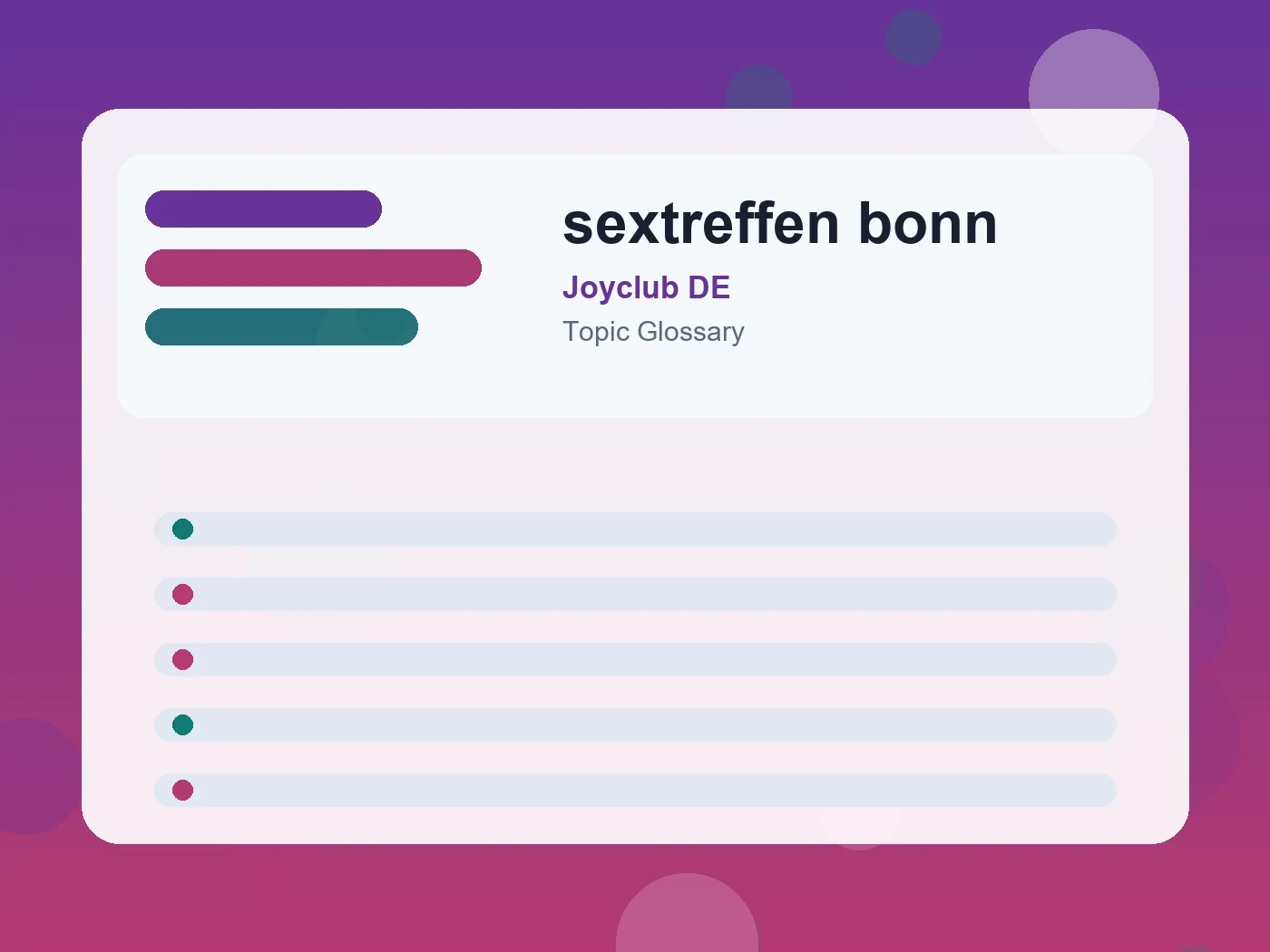 Joyclub DE sextreffen bonn guide visual