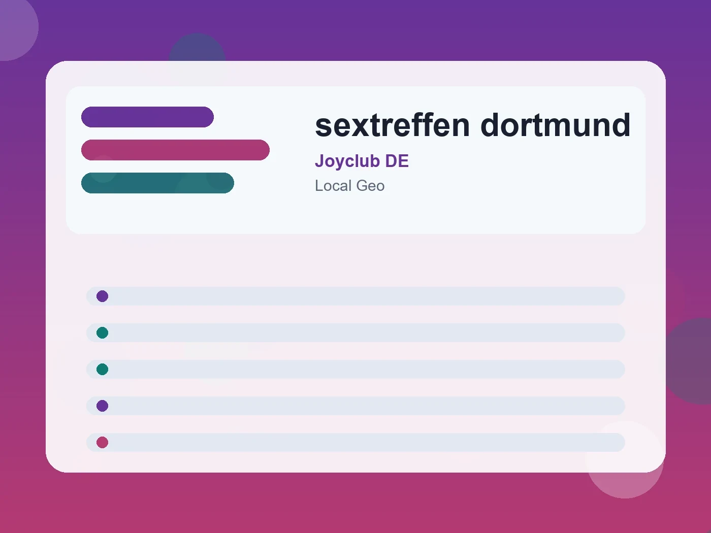Joyclub DE sextreffen dortmund guide visual