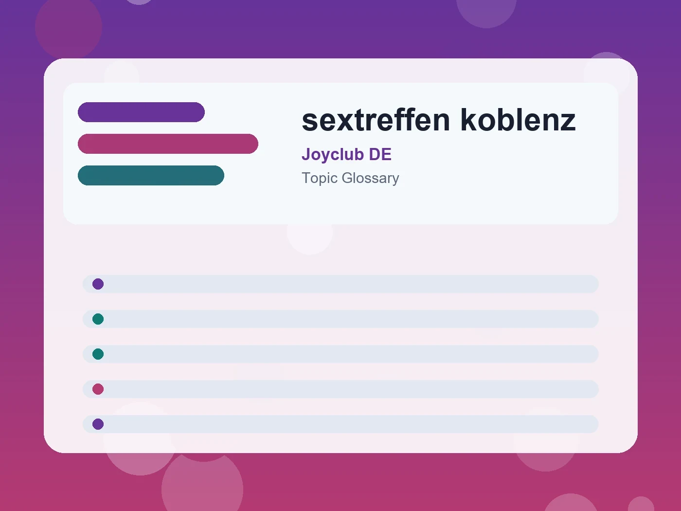 Joyclub DE sextreffen koblenz guide visual
