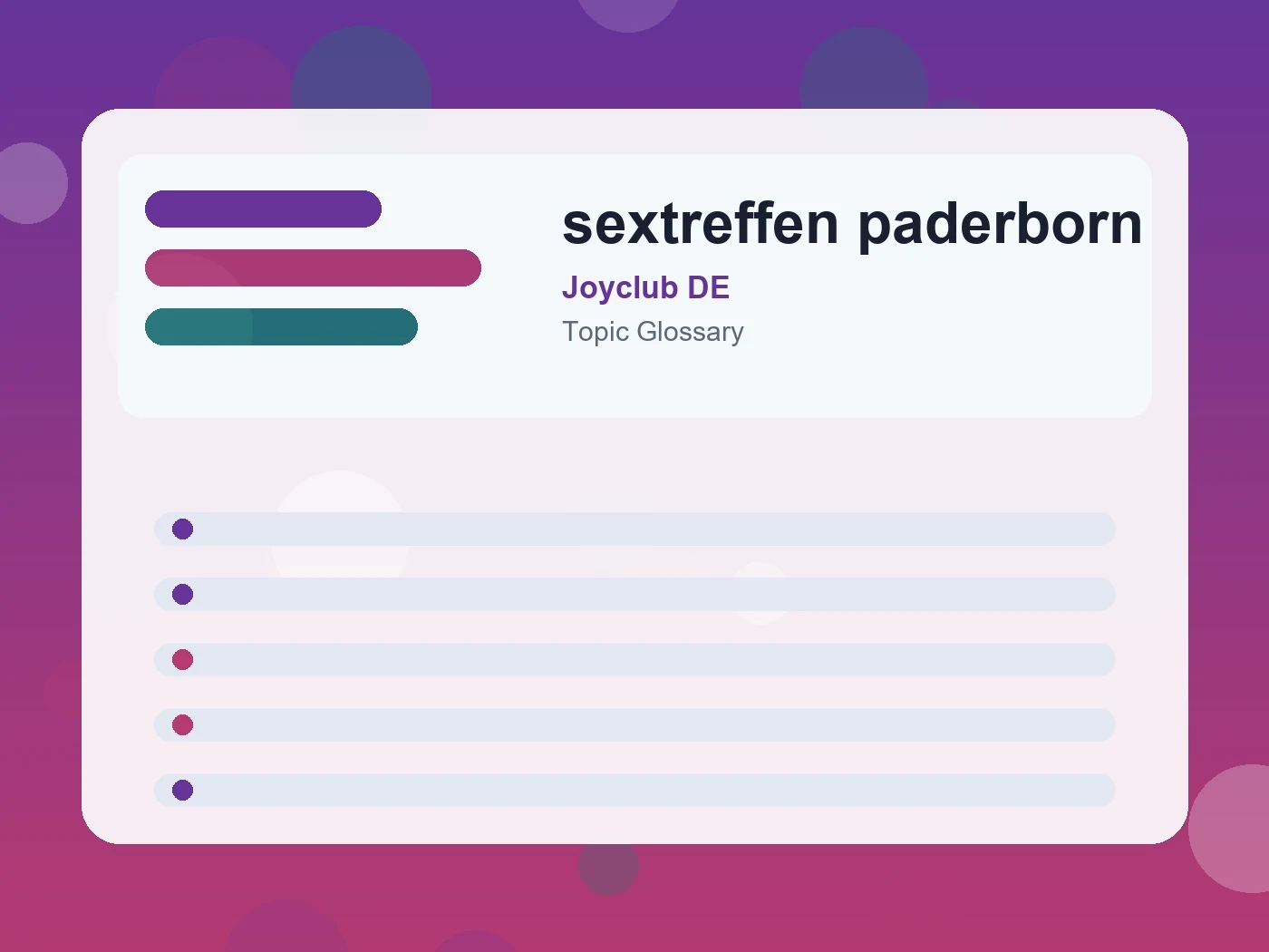 Joyclub DE sextreffen paderborn guide visual