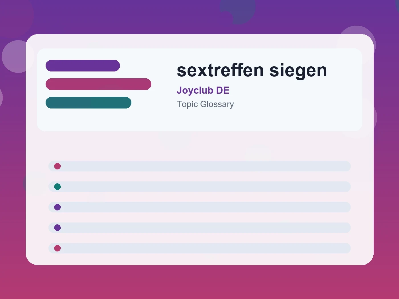 Joyclub DE sextreffen siegen guide visual