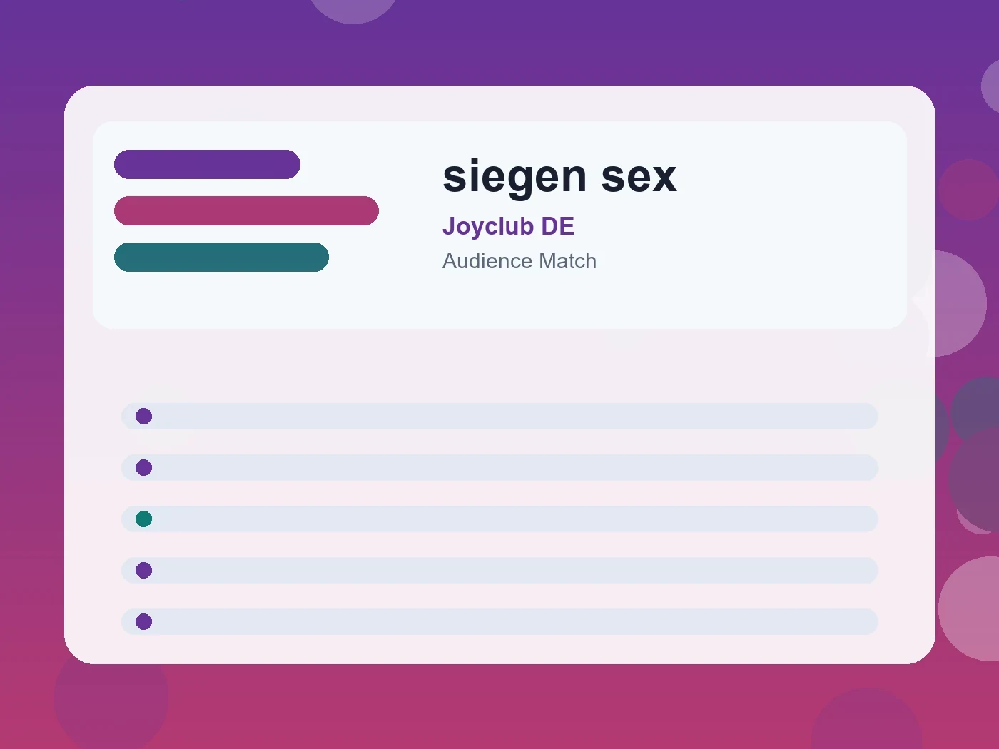 Joyclub DE siegen sex guide visual