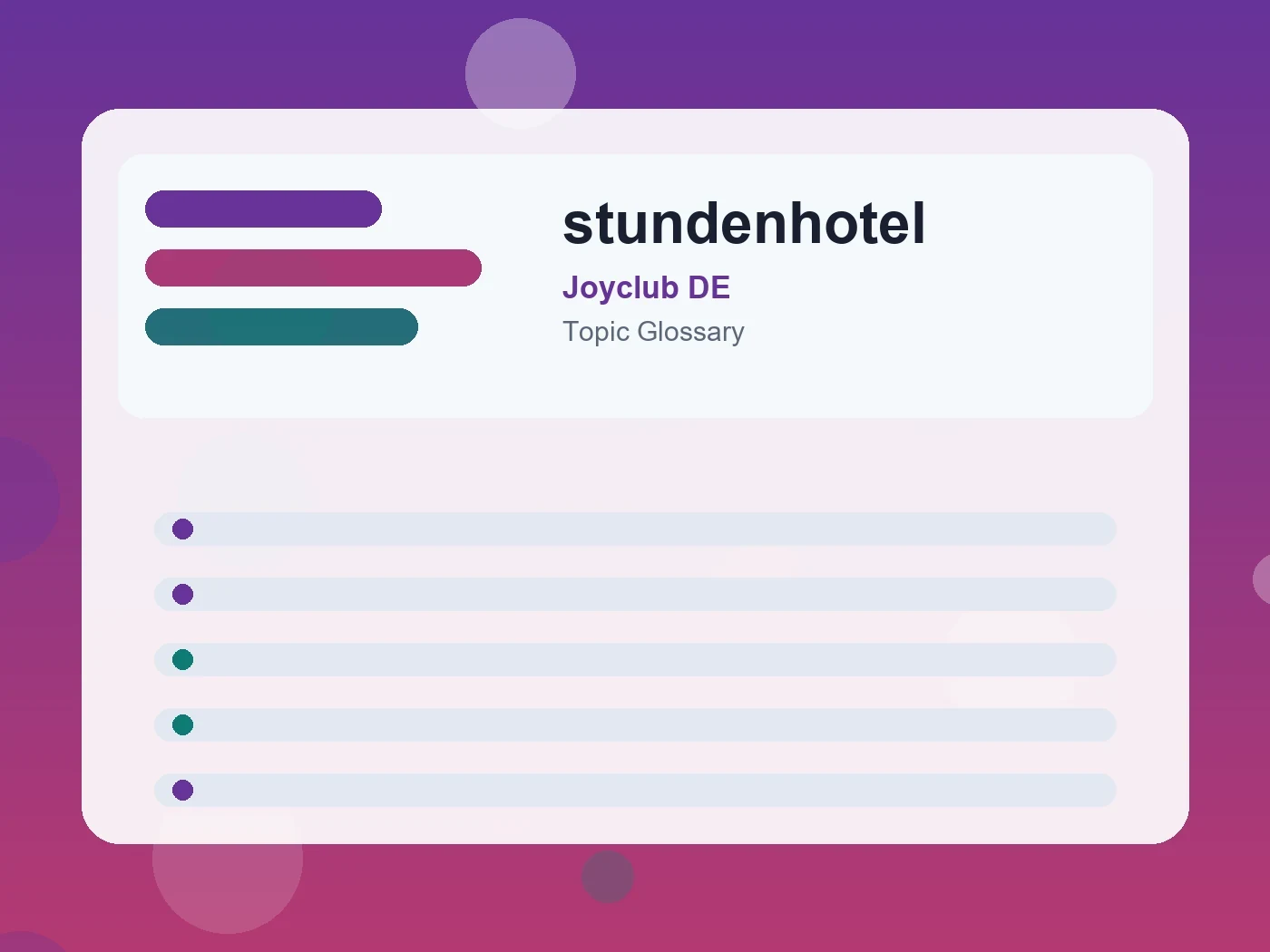 Joyclub DE stundenhotel guide visual