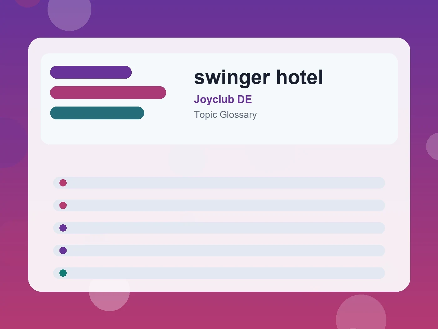 Joyclub DE swinger hotel guide visual
