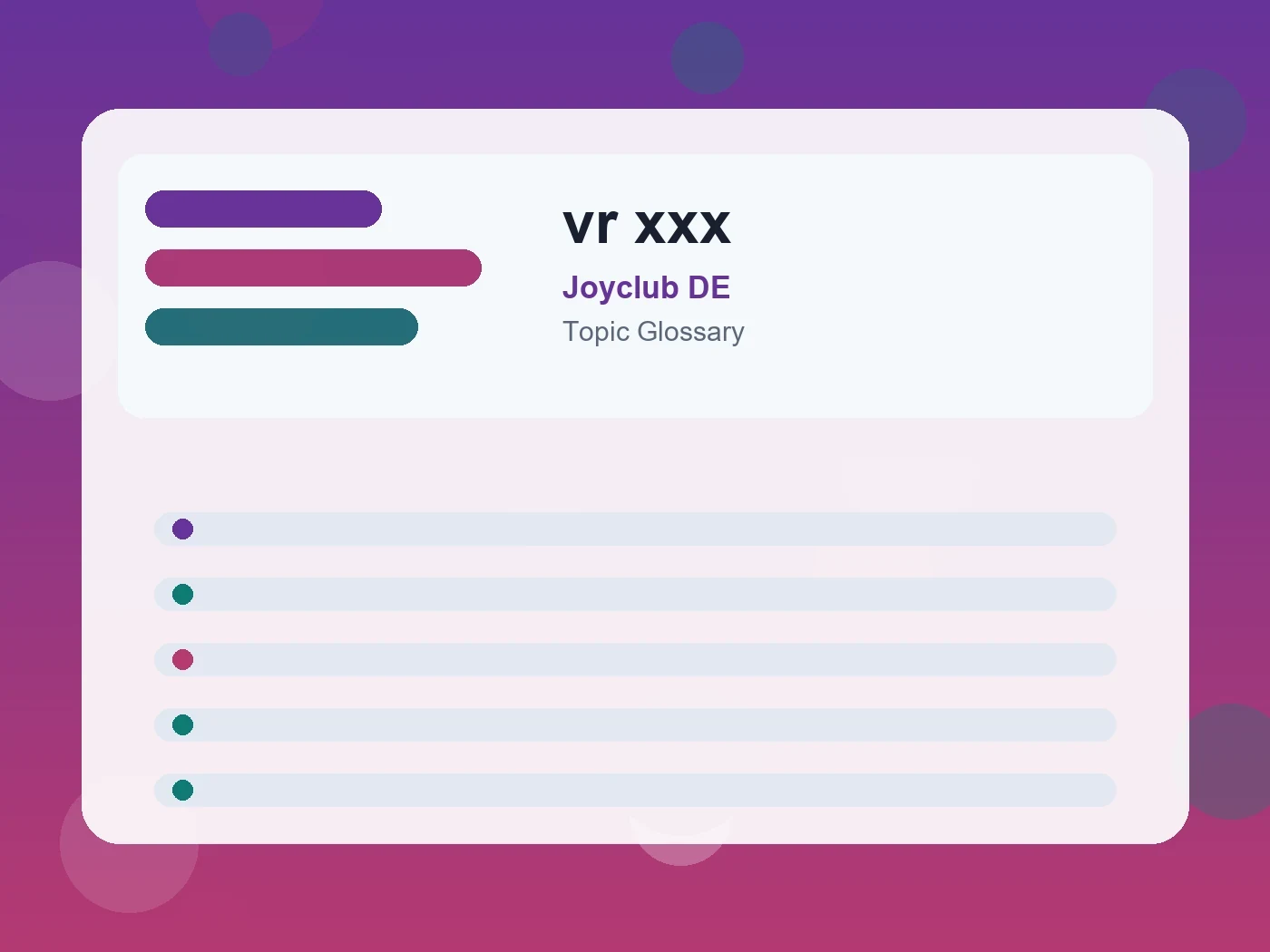 Joyclub DE vr xxx guide visual