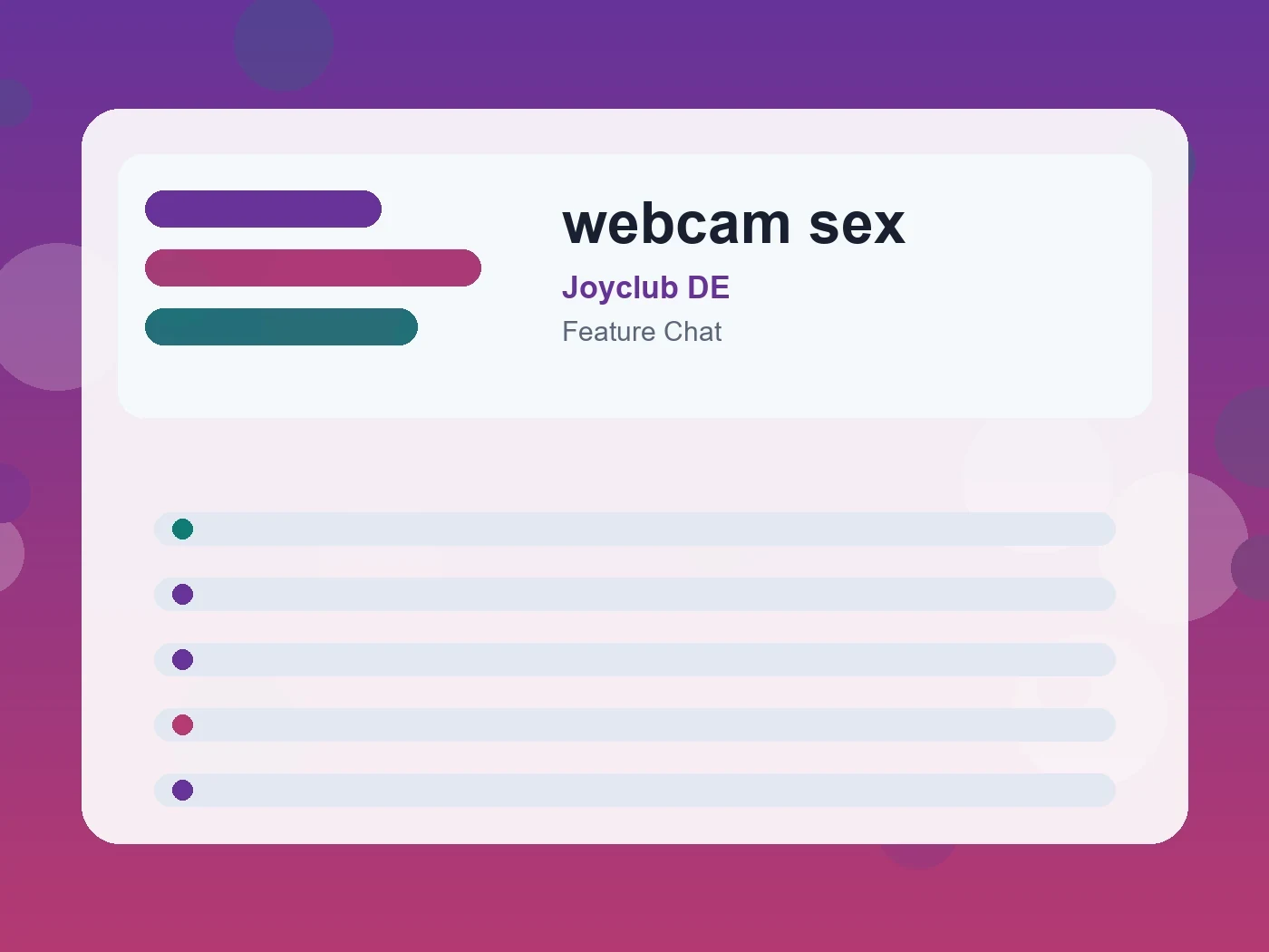 Joyclub DE webcam sex guide visual